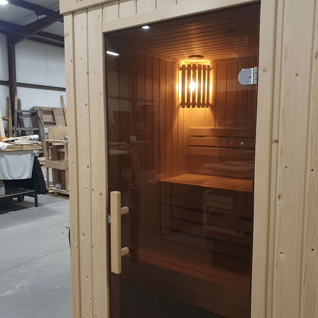 Дверь стеклянная для сауны